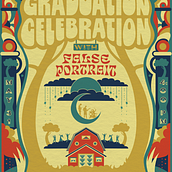 Graduation Celebration Poster Ft. False Portrait. Creativit, Design, Digital Design, Graphic Design, Poster Design, T, pograph, Vector Illustration, and Lettering project by cef5034 - 05.24.2025