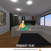 Flat visualisation. Een project van  3D-ontwerp, Architecturale visualisatie, Interieurontwerp y Ruimtelijk ontwerp van Kristýna Hrášková - 25.05.2025