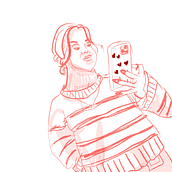 quick 15 self sketch . Ilustrație digitală de Anna Branovski - 05.25.2025