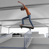 Skateboard animation. Un proyecto de 3D, Animación, Animación de personajes, Animación 3D y VFX de Carlos Alvarez - 26.05.2025