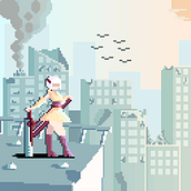 Diseño de un personaje Pixel Art para videojuegos.. Character Design, Video Games, Pixel Art, and Game Design project by yeccer1.mat - 05.27.2025
