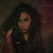 La Bruja. Studio Photograph, Portrait Photograph, Photograph, Post-production, Fine-Art Photograph, Photo Retouching, Photomontage, and Self-Portrait Photograph project by Aline Cardoso Santos - 05.28.2025