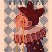 Cry baby. Digital Illustration, Digital Painting, and Graphic Design project by Bassant Gharib - 05.29.2025