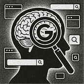 Efecto Google: cómo cambia nuestro cerebro. Fine Arts, Art Direction, Information Design, Editorial Design, Graphic Design, and Editorial Illustration project by Margarita Maria Becerra Sanchez - 05.30.2025