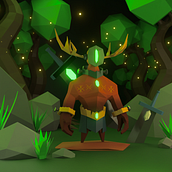 GUARDIAN DEL BOSQUE. Un progetto di Character design 3D, Videogiochi, 3D, Modellazione 3D e Progettazione di videogiochi di Omar JC Ambriz - 31.05.2025