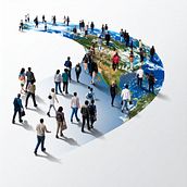 World Population Outlook 2024. Information Design & Infographics project by dearestjoyee - 05.31.2025