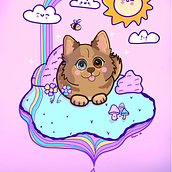 Alpha Kawaii. Character Design, Digital Illustration, and Manga project by Pri Karranza - 06.01.2025