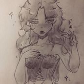 Karen va de fiesta . Un proyecto de Dibujo a lápiz, Dibujo, Creatividad con niños y Sketchbook de Lidia Canseco Rivera - 01.06.2025