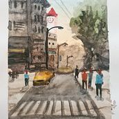 Proyecto final. Un progetto di Pittura ad acquerello, Belle arti e Illustrazione architettonica di olivier - 02.06.2025