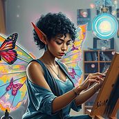 Musik Luv Concepts, Posters and Animations. Graphic Design, Design, 3D, Narrative, Character Design, Creativit, Stor, telling, Animation, Art Direction, Writing, Film, Video, TV, 3D Design, Creative Writing, 3D Animation, and Filmmaking project by Alicia Norman - 06.03.2025