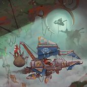 Sailship, Junkland & Epturians. Concept Art, Digital Illustration, Digital Painting, Drawing, and Traditional illustration project by Loïc SOUQUET - 06.03.2025