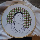 Bordado de retratos . Embroider, and Textile Design project by artemisaqm - 06.05.2025