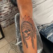 Indien . Desenho de tatuagens projeto de Kevin Labarthe - 05.06.2025