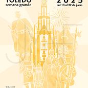 Cartel Corpus Toledo 2025 (PROPUESTA). Un proyecto de Diseño de carteles, Ilustración digital, Ilustración vectorial, Eventos y Diseño gráfico de Jose María Aguado - 06.06.2025