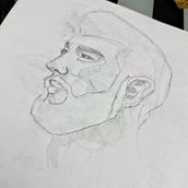 perfil de homre. Un projet de Dessin artistique, Dessin, Dessin de portrait, Carnet de croquis , et Esquisse  de Alejandra Rivera Gutierrez - 06.06.2025