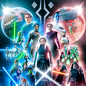Star Wars - Poster Ahsoka. Photographic Composition, Graphic Design, Digital Design, Photomontage, Photo Retouching, Digital Photograph, and Creativit project by Juan Manuel Guzzoni Barahona - 06.06.2025