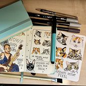 Carnet de gratitude : May 2025 sketchbook. Traditional illustration, Drawing, Stor, telling, and Sketchbook project by Stig Legrand - 06.07.2025