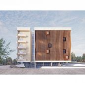 Edificio Paramétrico.. 3D, Architecture, Digital Architecture, Interior Architecture, 3D Modeling, and ArchVIZ project by Martin Stern - 06.08.2025