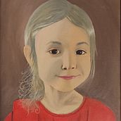 Portrait of my daughter . Een project van  Beeldende kunst, Schilderij y  Olieverfschilderij van anriettae - 09.06.2025