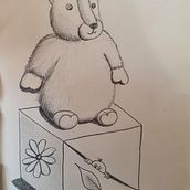 Señor Potes. Pencil Drawing project by Micaela Rocio Mendez Nievez - 06.09.2025