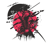 Diseño de camiseta – Samurai Ink. Graphic Design project by albagualda32 - 06.10.2025