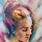 Positive portrait. Fine Arts, Painting, Acr, lic Painting, and Oil Painting project by Jerom Musca - 06.11.2025