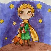 Proyecto final: El principito Ein Projekt aus dem Bereich Kinderillustration, Bleistiftzeichnung, Bilderbücher und Sketchbook von Valentina Beckmann - 11.06.2025