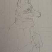 Mad Dog portrait. Un progetto di Illustrazione tradizionale e Disegno di Justine - 12.06.2025
