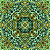 Cover design, made with Procreate's symmetry tool. Drawing, Ink Illustration, Painting, Pattern Design, and Watercolor Painting project by Lousie Eph - 06.14.2025