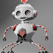 omega robot. Un proyecto de Diseño de personajes, Diseño de producto y Modelado 3D de eduard pintilie - 15.06.2025
