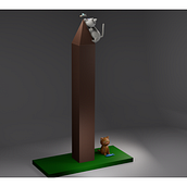 el obelisco como rascador de michis Ein Projekt aus dem Bereich 3-D-Modellierung, Design von Figuren, Digitale Illustration, Traditionelle Illustration und Manga von Melisa Chen - 16.06.2025