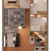 Ingenio Familiar en Metros Cuadrados. Interior Design, Interior Architecture, Interior Decoration, and Spatial Design project by Natalie Paradela - 06.16.2025