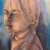 Artistic Portrait with Watercolors Ein Projekt aus dem Bereich Traditionelle Illustration und Aquarellmalerei von Emma Bengtsson - 16.06.2025