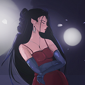 moon girl. Un progetto di Character design, Fumetto, Illustrazione digitale, Illustrazione tradizionale e Manga di Esra Othman - 17.06.2025