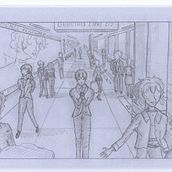 "The Subway Reader": A Traditionally Drawn Piece. Fine Arts, Sketching, Drawing, Pencil Drawing, Figure Drawing, Artistic Drawing, and Traditional illustration project by samanthashawn22 - 06.17.2025