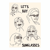 Let's buy sunglasses. Un proyecto de Creatividad, Dibujo, Dibujo a lápiz y Sketchbook de Trinidad Vera - 17.06.2025