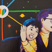 Universal Love. Acr, lic Painting, Painting, and Traditional illustration project by Stephanie Musiol - 06.18.2025
