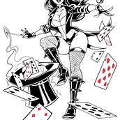 Zatanna Pinup 2025. Un proyecto de Ilustración digital y Dibujo de Al Ramon - 20.06.2025