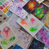 Técnicas modernas de acuarela. Fine Arts, Painting, Traditional illustration, and Watercolor Painting project by Ana Mainar Juste - 06.20.2025