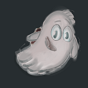 Simon the ghost, my character . Projekt z dziedziny Projektowanie postaci, R, sunek c, frow, Ilustracja c, frowa, Malarstwo c, frowe, Trad, c i jna ilustracja użytkownika rommymunnoz - 23.06.2025