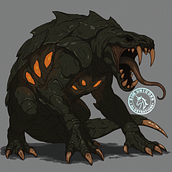 Venomshroud Crawler. Digital Illustration, and Drawing project by Natasha Kelly - 06.23.2025