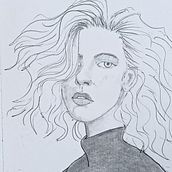 Entre líneas y sombras: un rostro que emerge Ein Projekt aus dem Bereich Artistische Zeichnung, Zeichnung, Porträtzeichnung, Sketchbook und Skizzenentwurf von Alexander Martínez - 24.06.2025