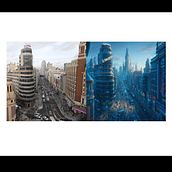 Madrid del futuro. Artificial Intelligence, AI Content Creation, Content Marketing, Content Writing, and Social Media project by mariatrelles21 - 06.24.2025