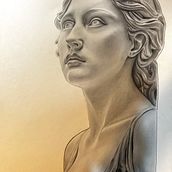 this project is a pencil and graphite drawing inspired by a sculpture. Drawing, Arts, Crafts, Fine Arts, Design, Creativit, Pencil Drawing, Children's Illustration, and Portrait Drawing project by arsham salahi - 06.25.2025