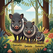 Os três porquinhos do mato e o Lobinho Sustentável. Literatura infantil, e Escrita criativa				 projeto de carolinanvieira - 26.06.2025