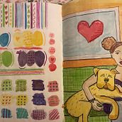 My final project in watercolor and prismacolors. Drawing, Traditional illustration, Sketchbook, and Sketching project by Cathy Hutchison - 06.27.2025