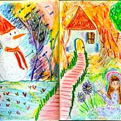 In the garden  Ein Projekt aus dem Bereich Zeichnung, Bildende Künste, Traditionelle Illustration, Sketchbook und Skizzenentwurf von Lucia Vatts - 28.06.2025
