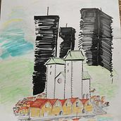 Layered City. Een project van  Tekening van Silje Angelvik - 29.06.2025
