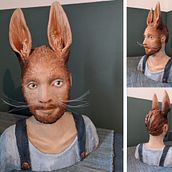Ton Skulpuren, Portraits Mensch/Tier. Fine Arts, and Sculpture project by Steffi B-man - 06.29.2025