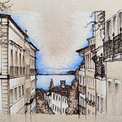 Anhelo del mar. Un proyecto de Ilustración tradicional, Dibujo e Ilustración arquitectónica de patriciaspereir - 29.06.2025